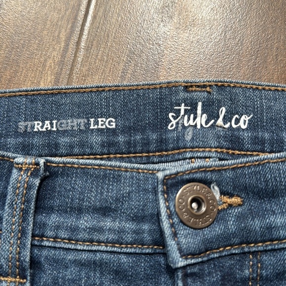 Style & Co. High Rise Straight Leg Jeans 6 - Picture 7 of 15